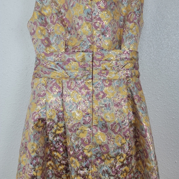 Zac Posen Target Gold Brocade Cocktail Party Dress Pockets Womens 8 NWT - Picture 10 of 14